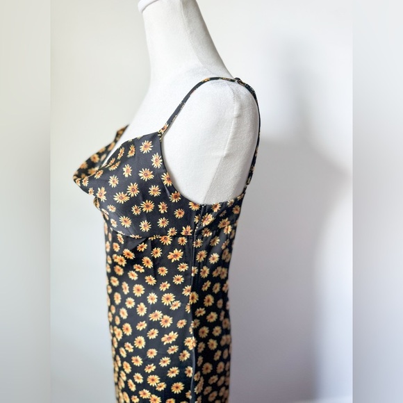 Floral Cowlneck Midi Slip Dress - Picture 5 of 7